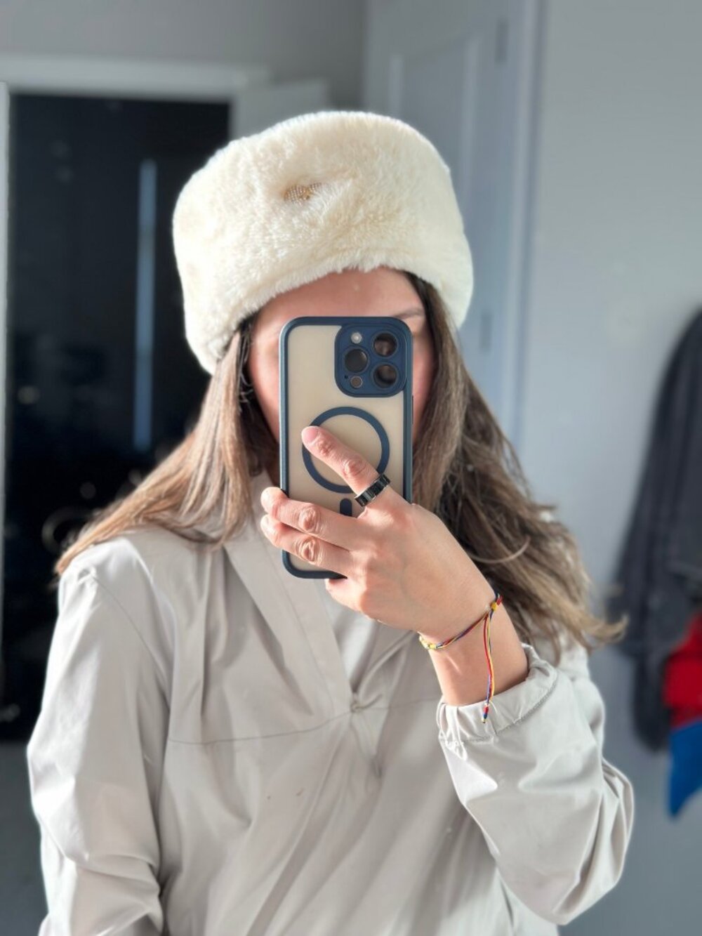 Juicy Couture Cream Faux Fur Headband Ear Warmer One Size — New No Tags
